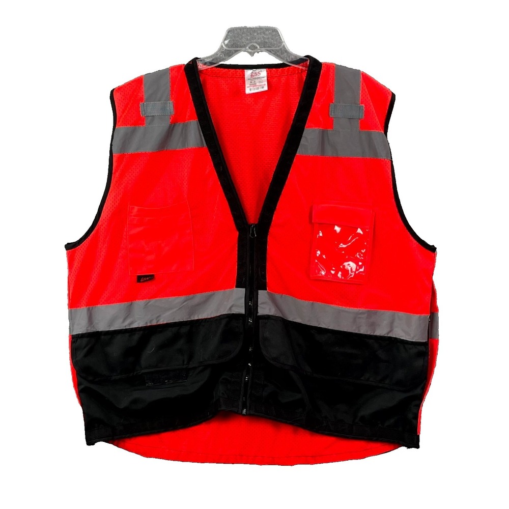 GSS Safety Enhanced Visibility Premium Heavy Duty Vest Unisex 2XL/3XL Utility